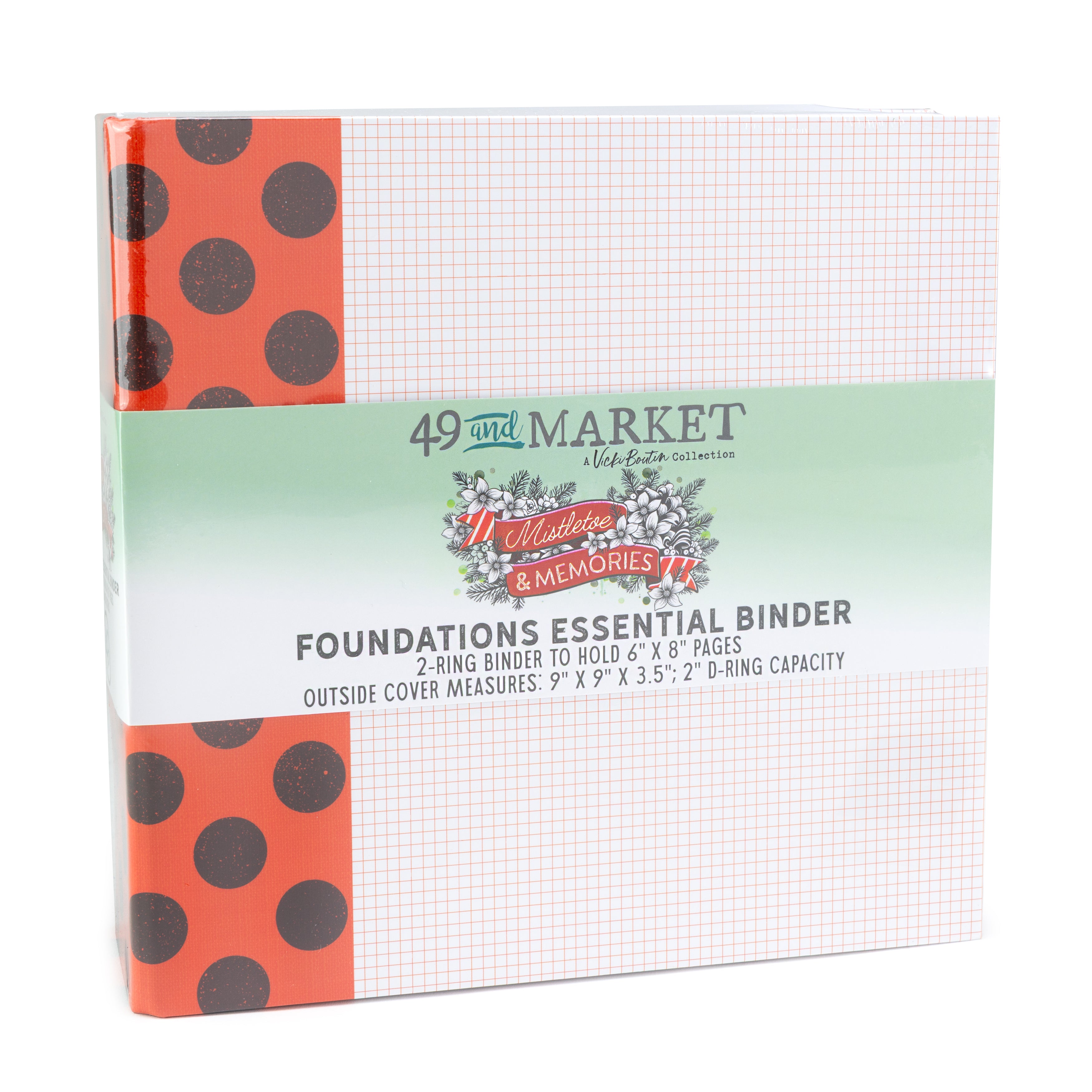 49 & Market Foundations Essential Binder - Mistletoe and Memories (w/pages)